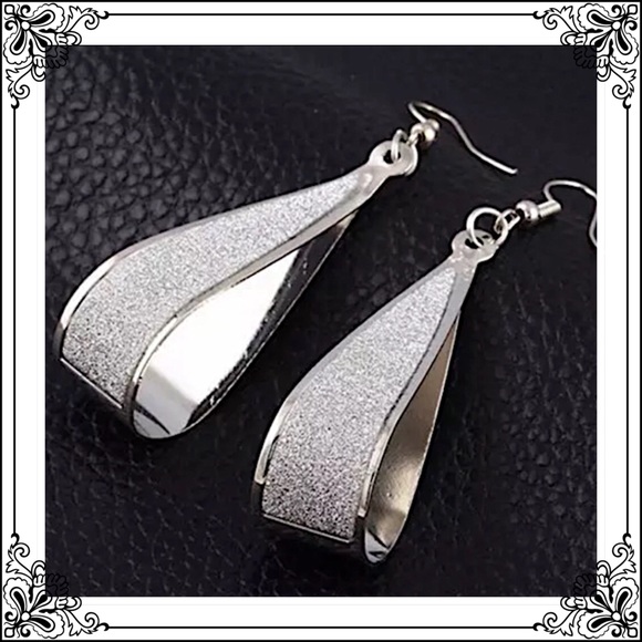 Silver Hoop Earrings - Picture 3 of 4